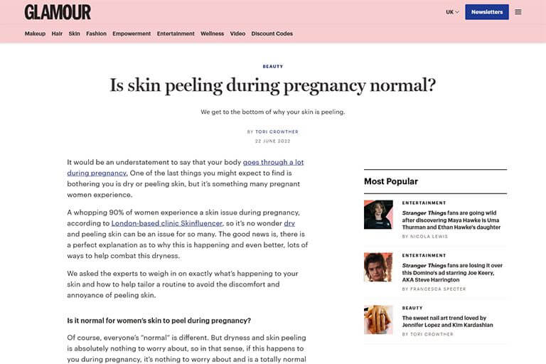 Is-skin-peeling-during-pregnancy-normal